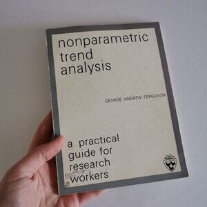 1965 Nonparametric Trend Analysis A Practical Guide for Research Workers Book